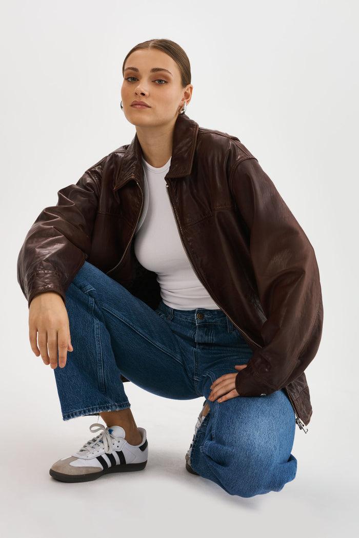 Lamarque THEIA | Manteau Aviateur En Cuir