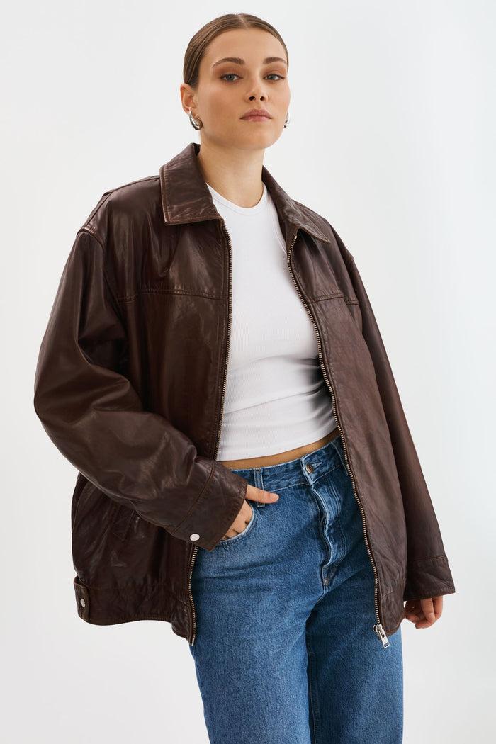 Lamarque THEIA | Manteau Aviateur En Cuir