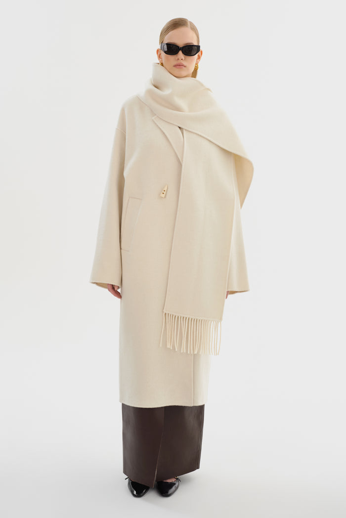 Lamarque TWILA | Manteau Écharpe en Laine