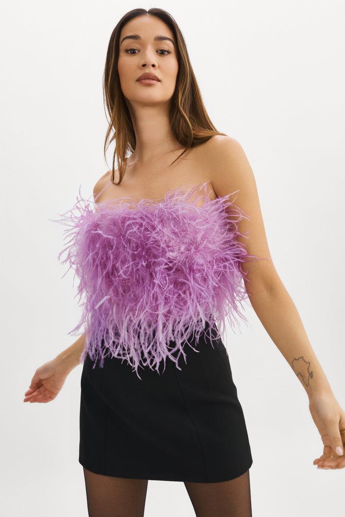 Lamarque ZAINA | Bustier de plumes