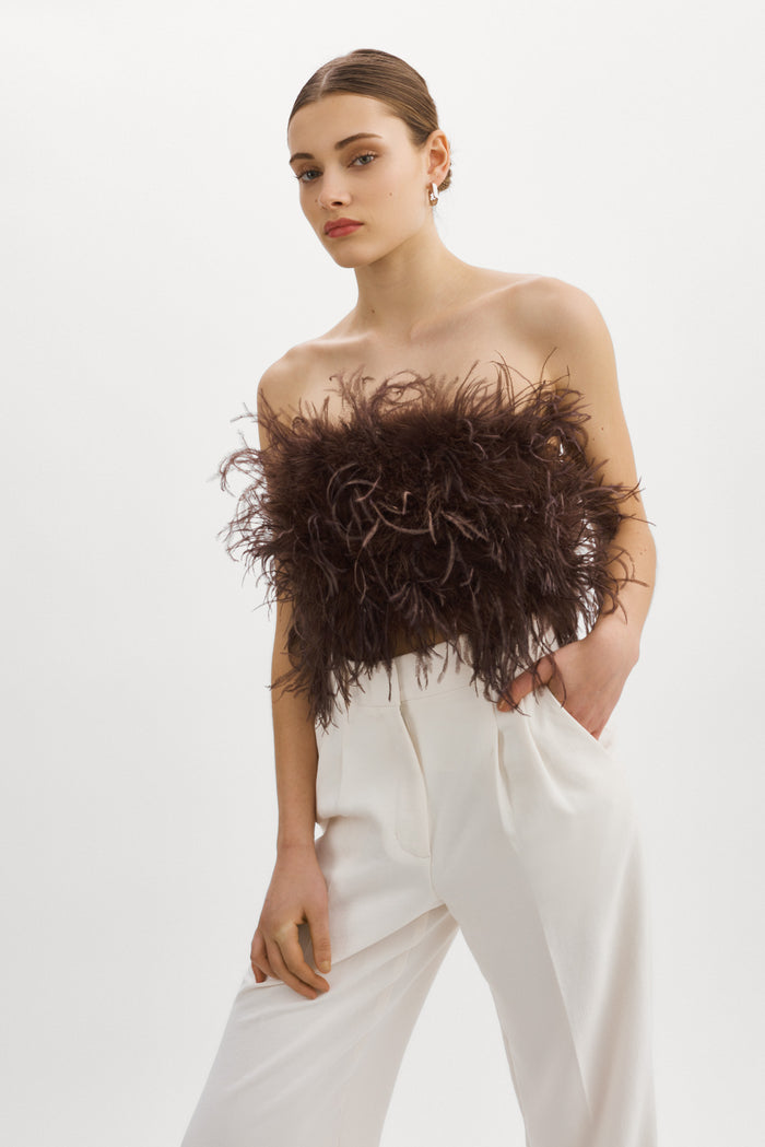 Lamarque ZAINA | Bustier de plumes