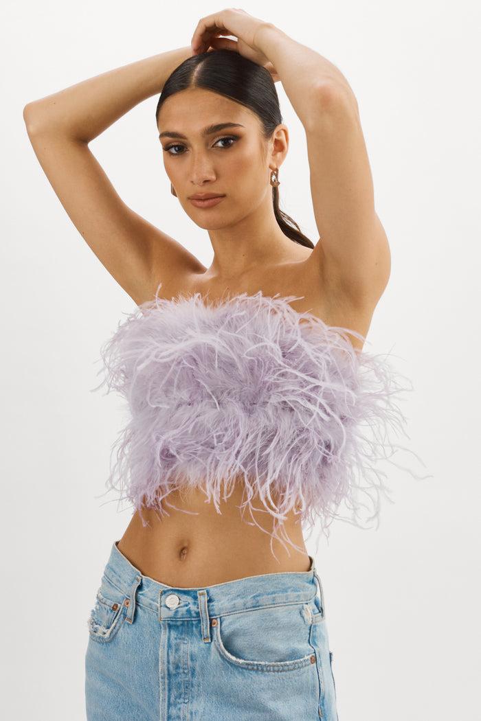 Lamarque ZAINA | Bustier de plumes