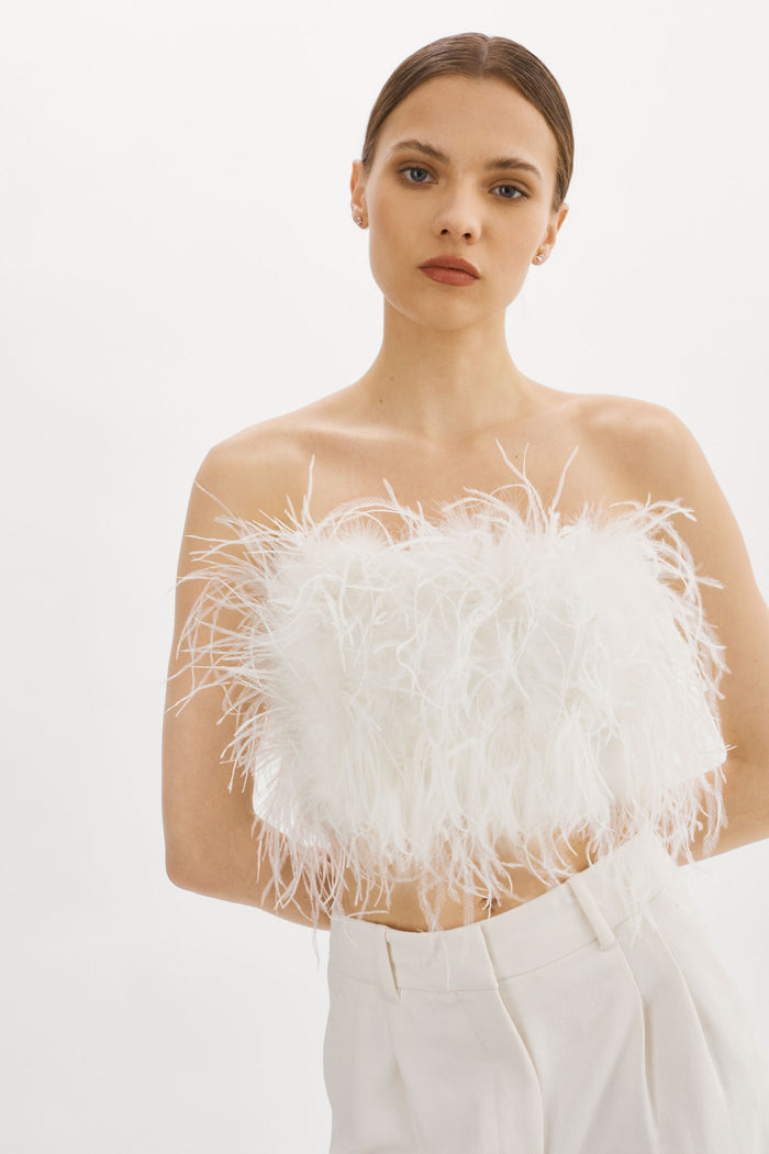 Lamarque ZAINA | Bustier De Plumes