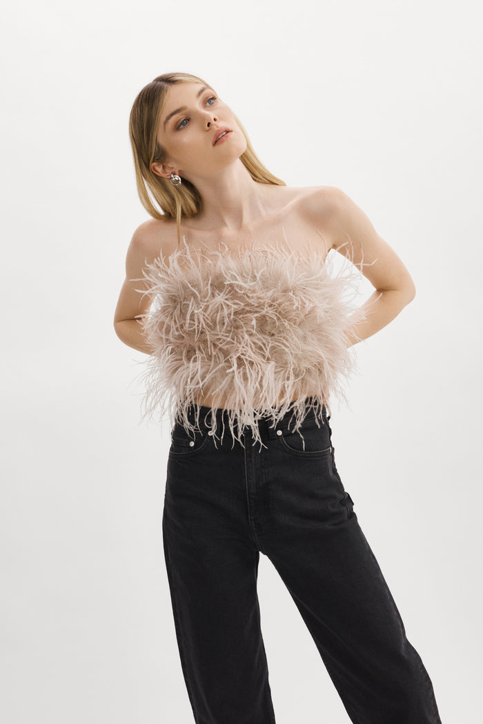 Lamarque ZAINA | Bustier de plumes