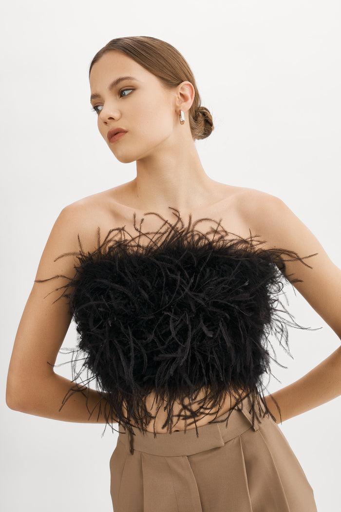 Lamarque ZAINA | Bustier de plumes