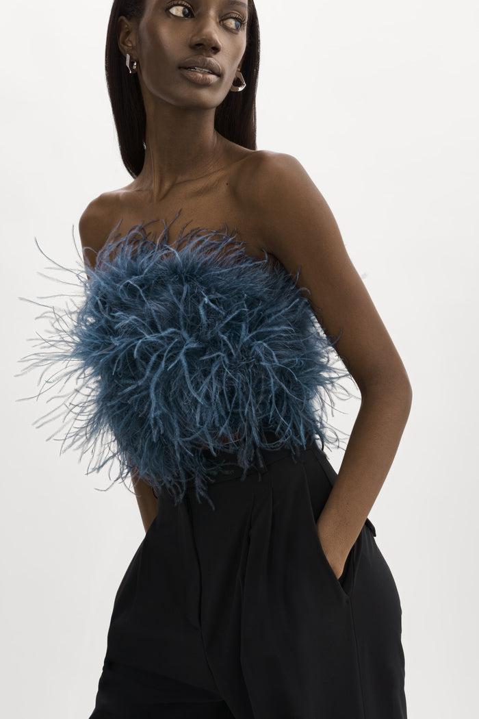 Lamarque ZAINA | Bustier de plumes