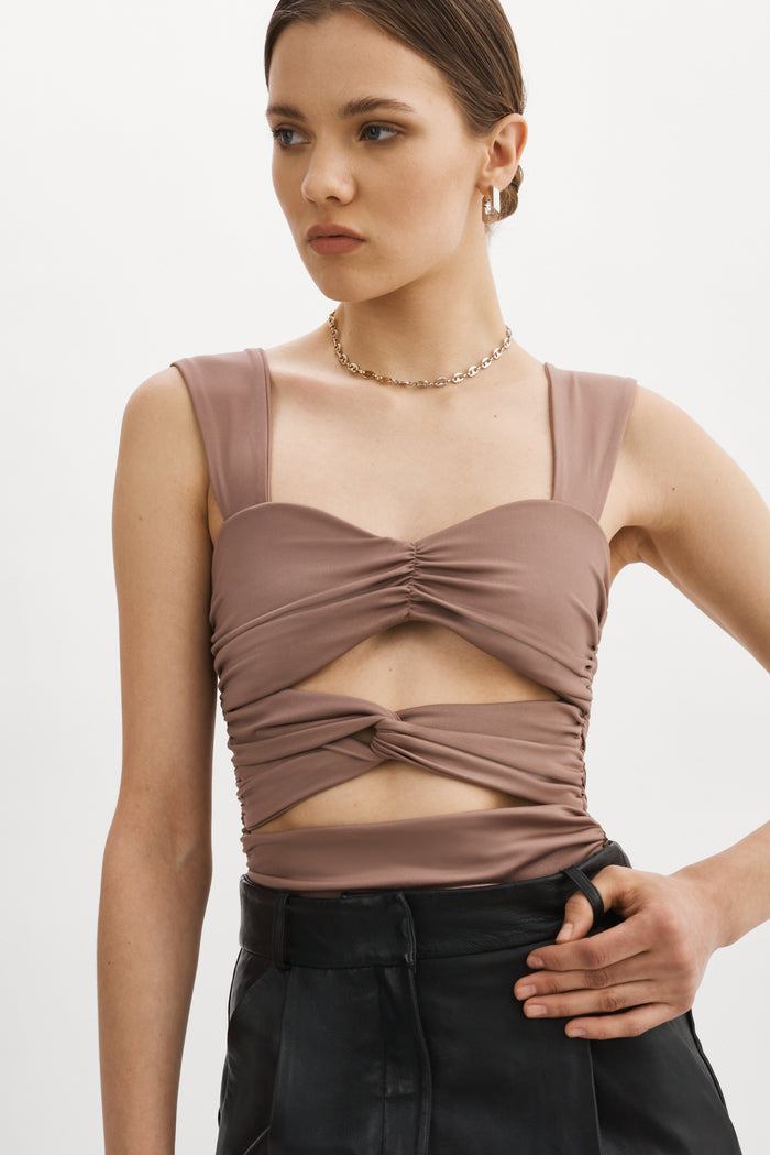 Lamarque ZELA | Camisole froncée à découpes