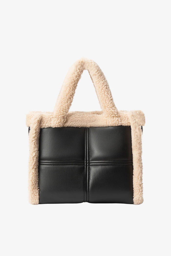 Lamarque ZOEY | Sac fourre-tout en cuir et sherpa
