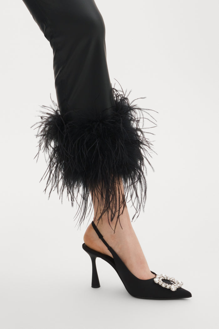 Lamarque PAGETTA | Pantalon Court Avec Bordure En Plumes