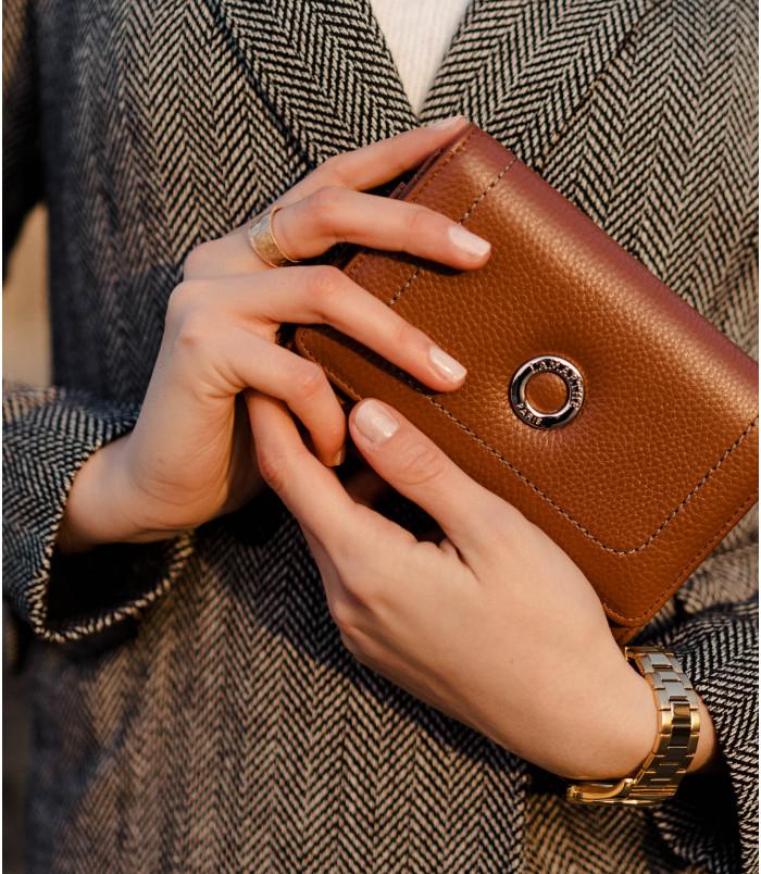 lamarthe Portefeuille en refente de cuir PARIS