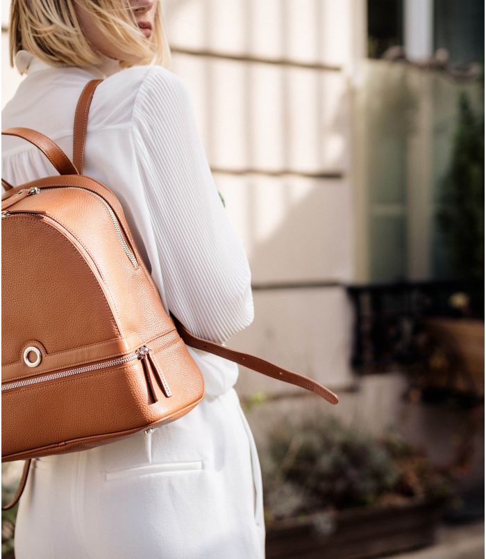 lamarthe Sac à dos en refente de cuir SELECT