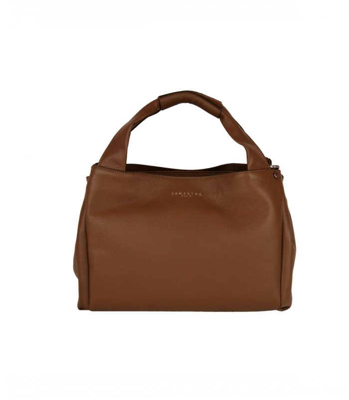lamarthe Sac porté main en cuir NATUREL