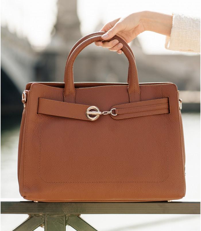 lamarthe Sac porté main en cuir PARIS