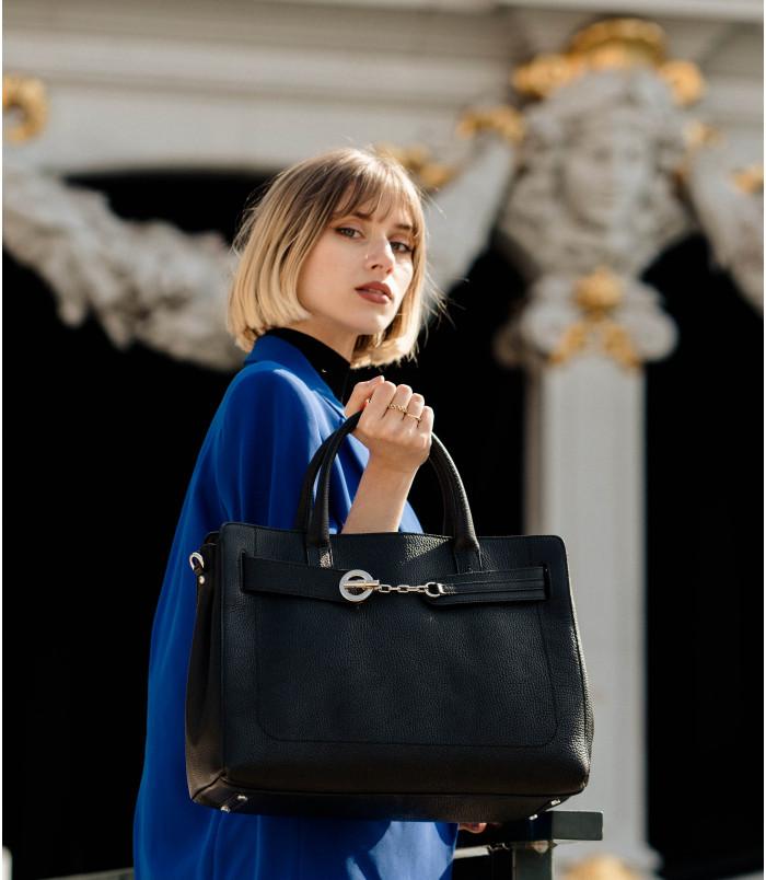 lamarthe Sac porté main en cuir PARIS