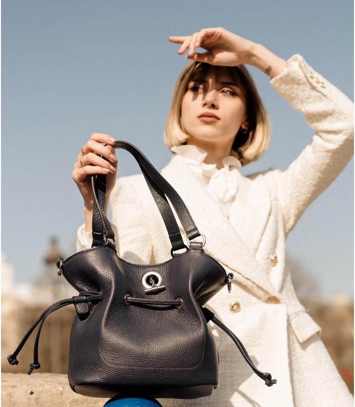 lamarthe Sac porté main en cuir PARIS - Taille S