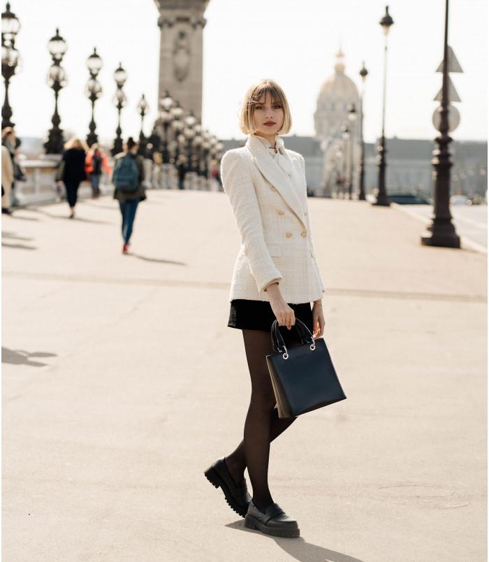 lamarthe Sac porté main en refente de cuir CAPRICE