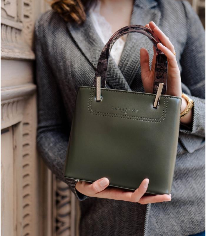 Lamarthe Sac Porté Main En Refente De Cuir PORTOFINO - Taille XS