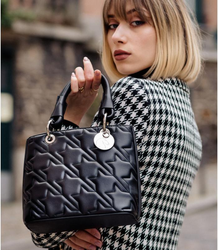 lamarthe Sac porté main en refente de cuir STELLA - Taille XS