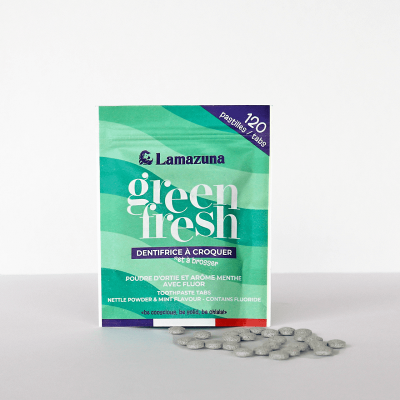 Lamazuna Green Fresh - Dentifrice à Croquer Menthe Douce