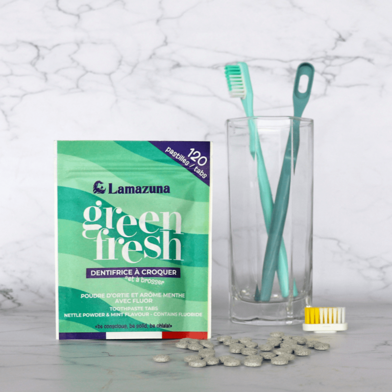 Lamazuna Green Fresh - Dentifrice à Croquer Menthe Douce