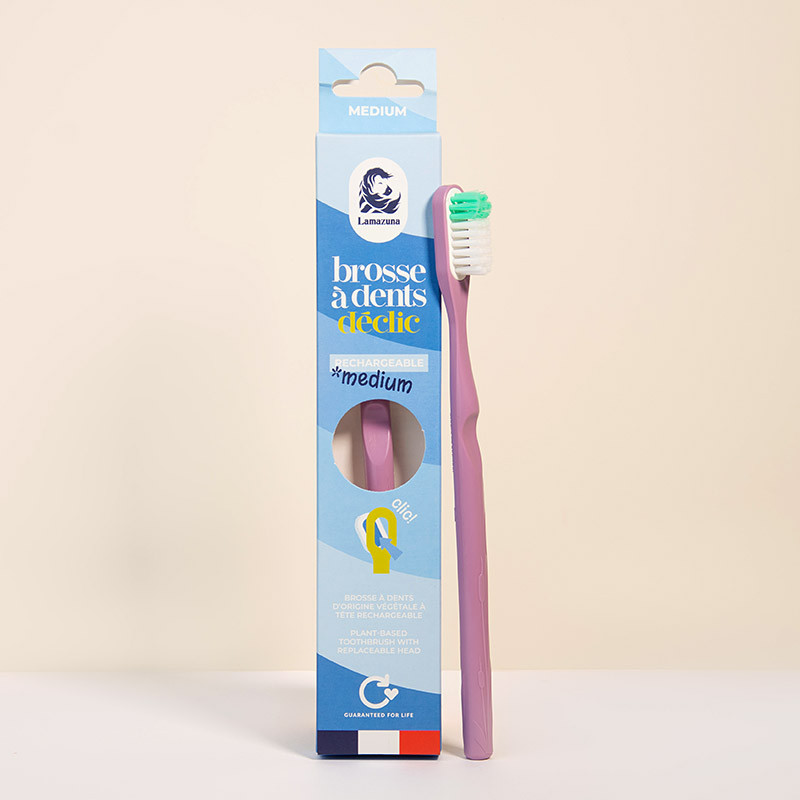 lamazuna Déclic - Brosse à dents medium rechargeable