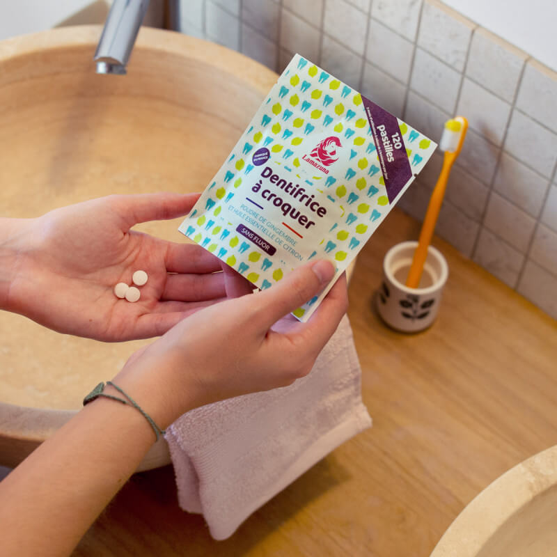 Lamazuna Dentifrice à Croquer - Citron Et Gingembre
