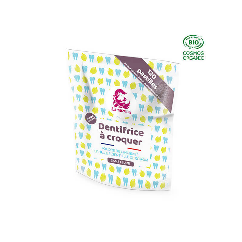 Lamazuna Dentifrice à Croquer - Citron Et Gingembre