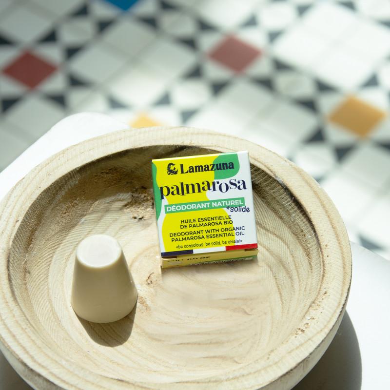 Lamazuna Palmarosa - Déodorant Solide Peau Normale