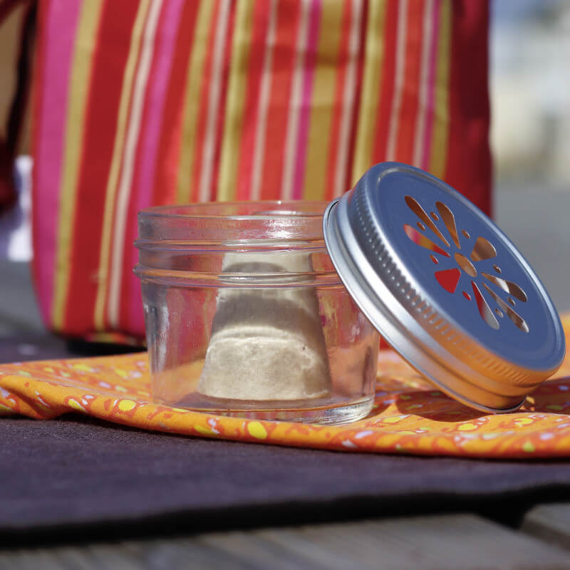 lamazuna Pot en verre - couvercle ajouré