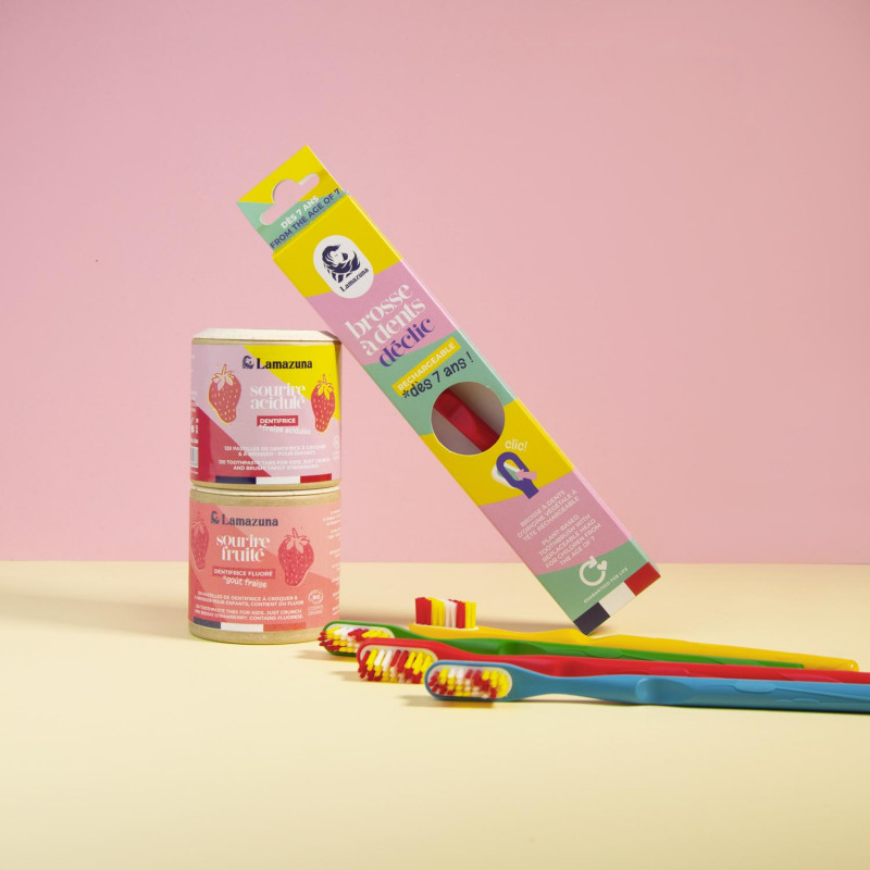 Lamazuna Recharge 3 Têtes Brosse à Dents Enfant