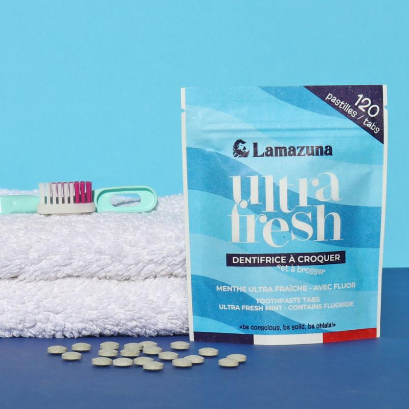 Lamazuna Ultra Fresh - Dentifrice à Croquer Menthe Ultra Fraîche
