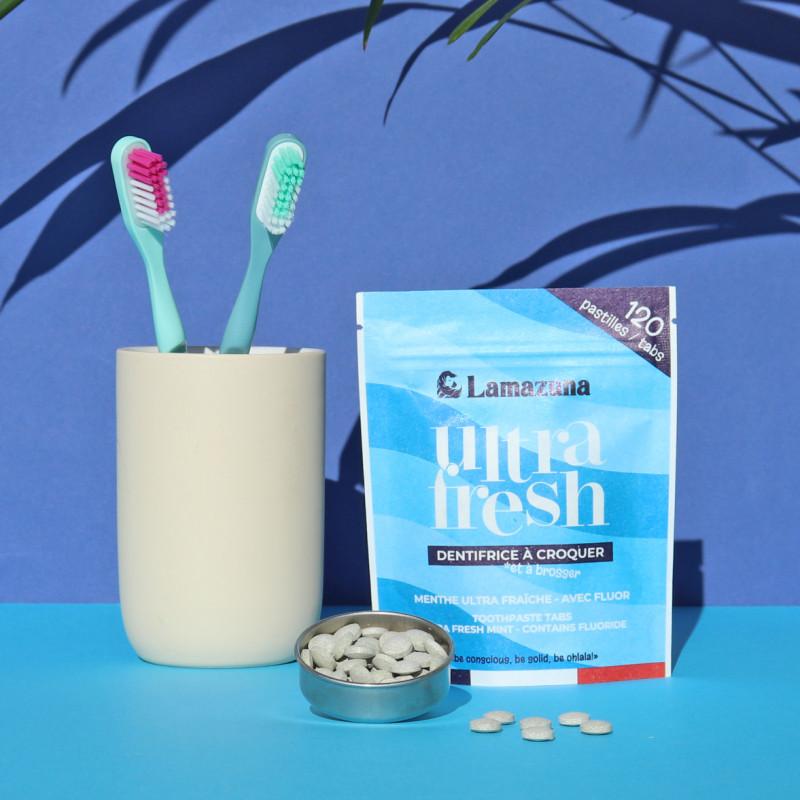 Lamazuna Ultra Fresh - Dentifrice à Croquer Menthe Ultra Fraîche