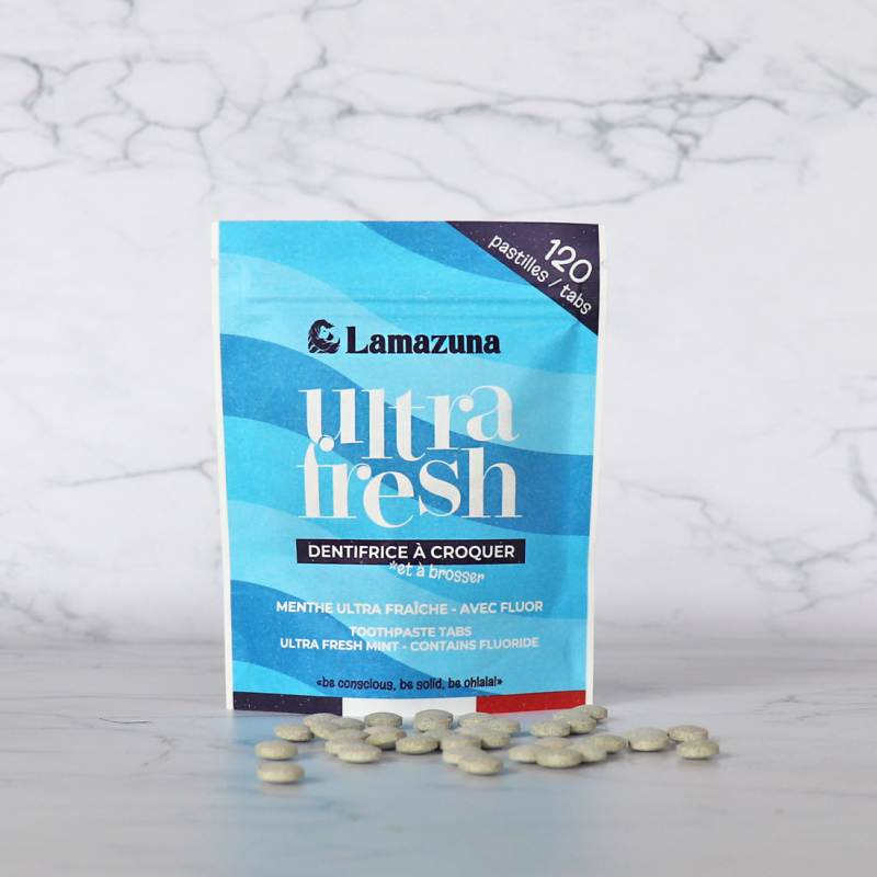 lamazuna Ultra Fresh - Dentifrice à croquer menthe ultra fraîche
