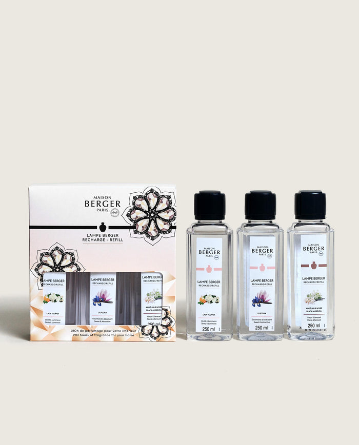 Lampe Berger Coffret 3 Recharges Lampe Berger Eternity 250ml