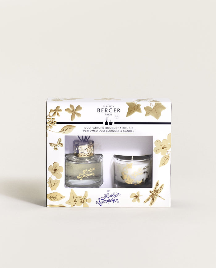 Lampe Berger Duo Mini Bouquet & Bougie Lolita Lempicka Transparent