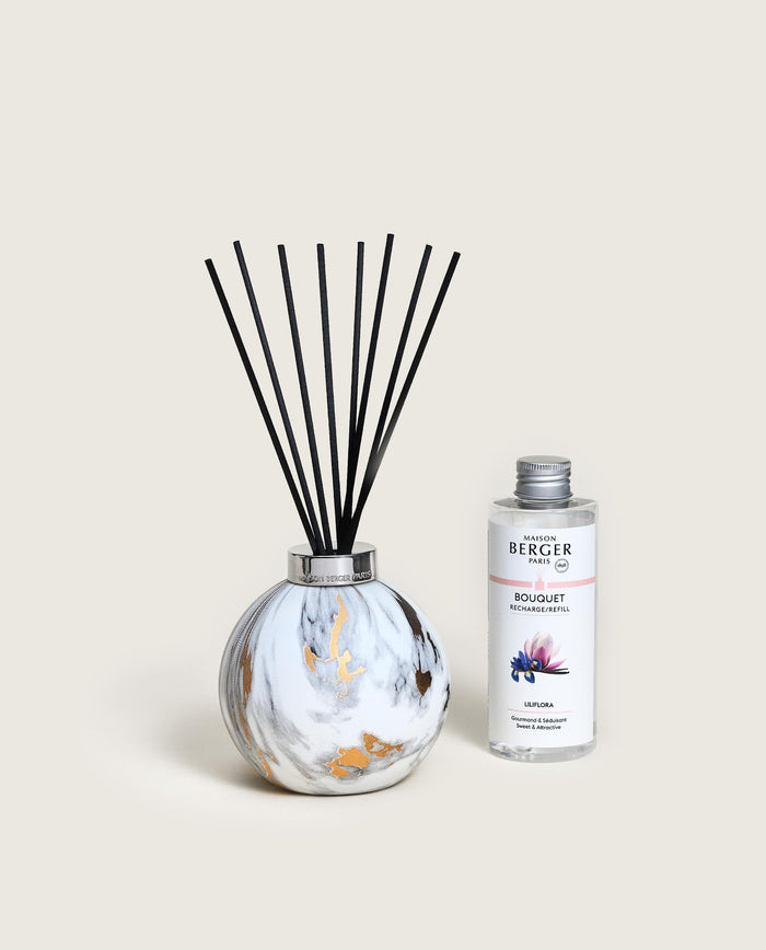 lampe berger Bouquet parfumé Marbrure Blanc