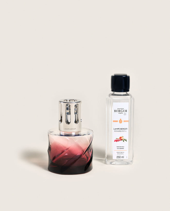 lampe berger Coffret lampe Berger Spirale Rouge