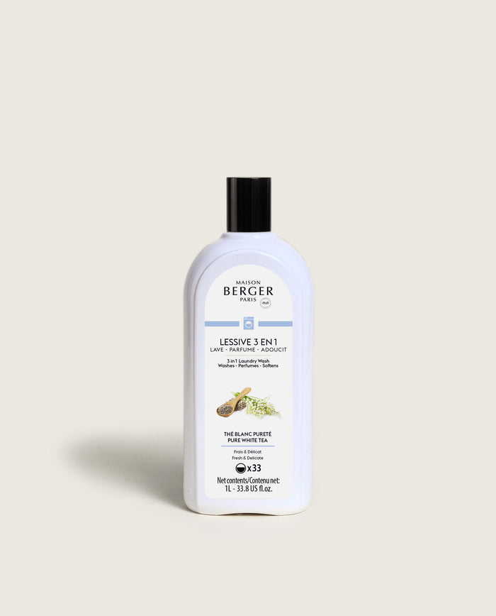 lampe berger Lessive 3 en 1 Thé Blanc Pureté 1 litre