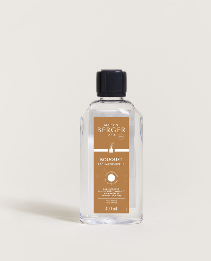 lampe berger Recharge bouquet Mon Intérieur Sans Odeurs d'Animaux 400ml