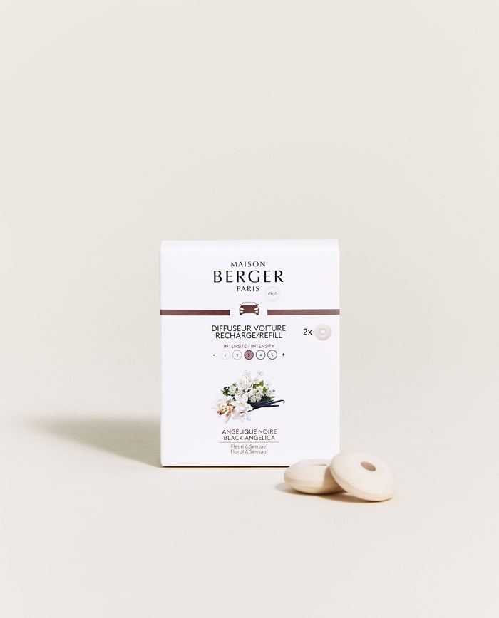 lampe berger Recharges Diffuseur voiture Angélique Noire