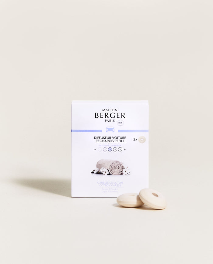 lampe berger Recharges Diffuseur voiture Caresse de Coton