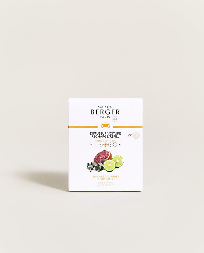 Lampe Berger Recharges Diffuseur Voiture Envolée D'Agrumes
