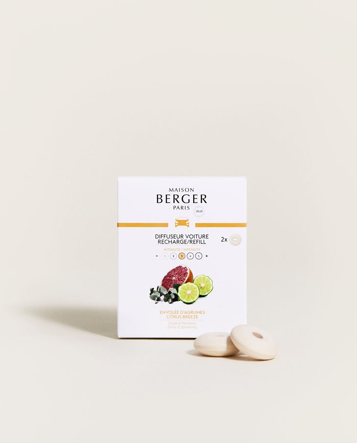 lampe berger Recharges Diffuseur voiture Envolée d'Agrumes lampe berger Recharges Diffuseur voiture Envolée d'Agrumes