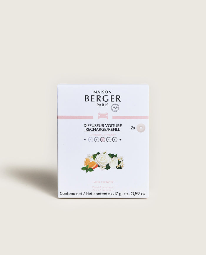 Lampe Berger Recharges Diffuseur Voiture Lady Flower