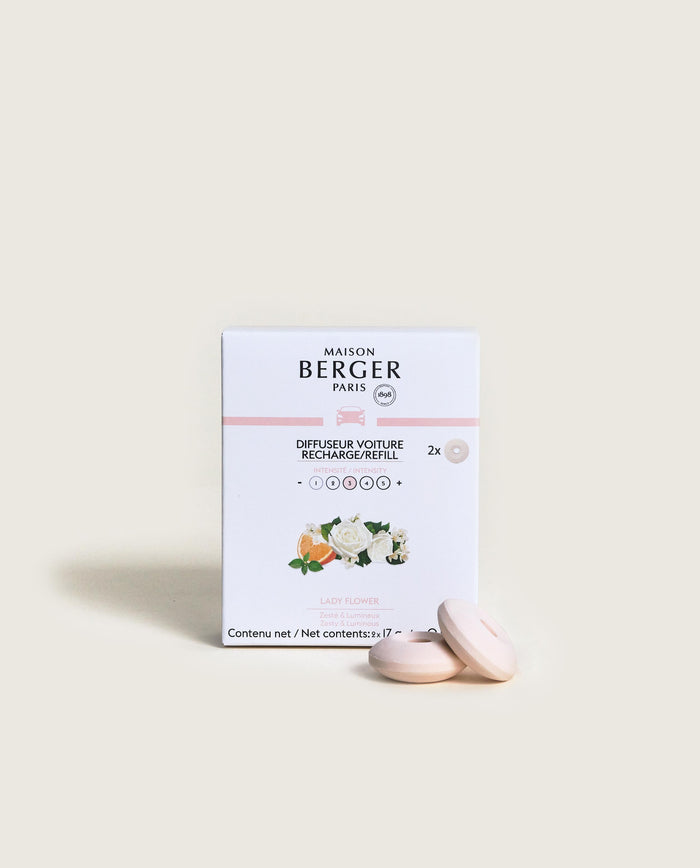 lampe berger Recharges diffuseur voiture Lady Flower