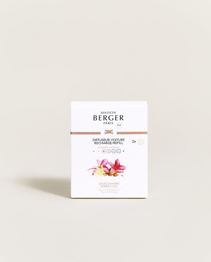 Lampe Berger Recharges Diffuseur Voiture Soleil D'Ambre