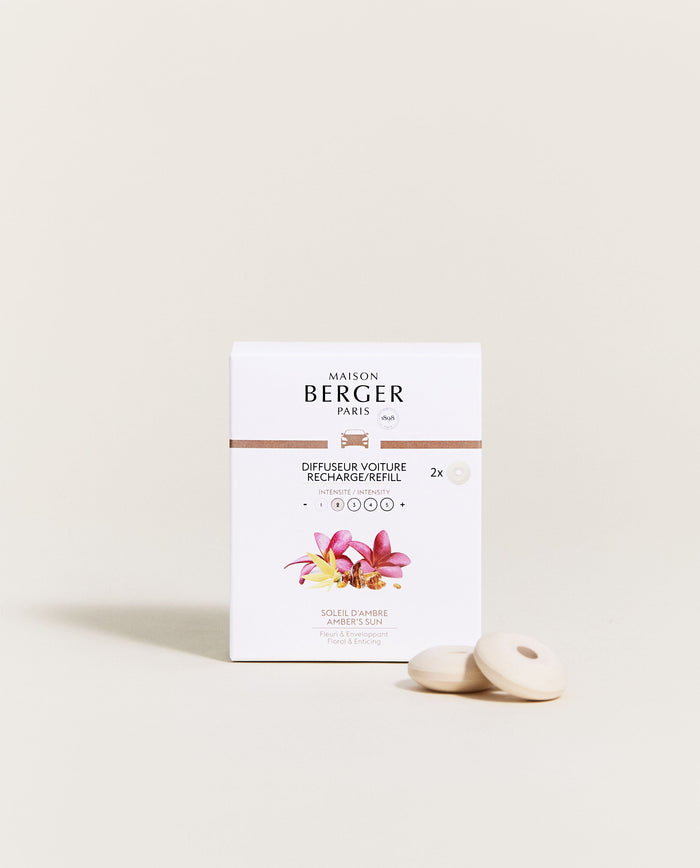lampe berger Recharges Diffuseur voiture Soleil d'Ambre
