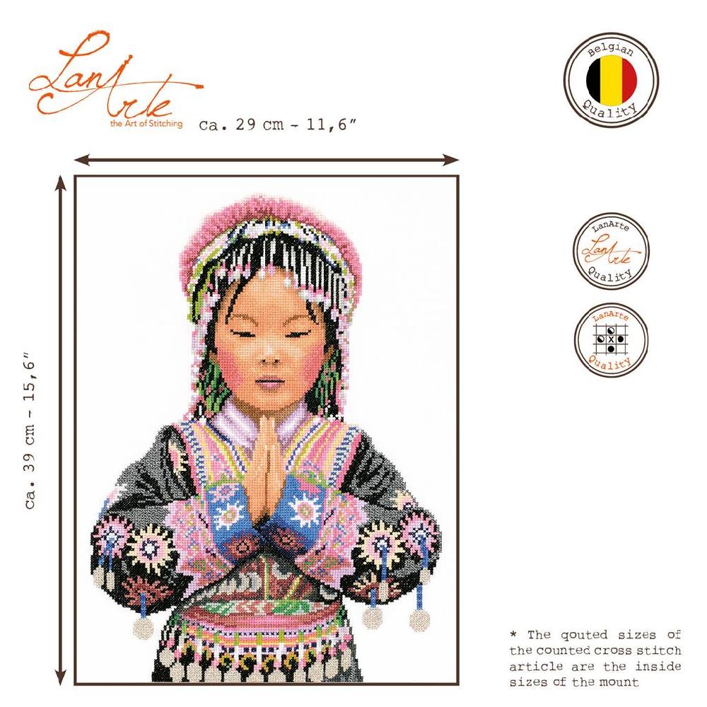 Lanarte Kit Au Point Compté Fille D'une Tribu Thaïlandaise