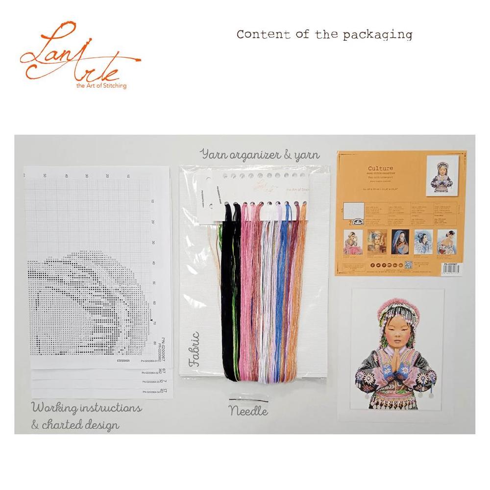 Lanarte Kit Au Point Compté Fille D'une Tribu Thaïlandaise