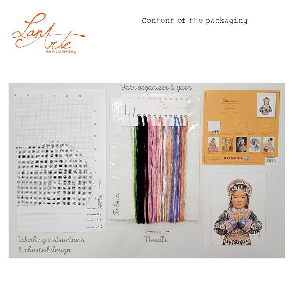 Lanarte Kit Au Point Compté Fille D'une Tribu Thaïlandaise